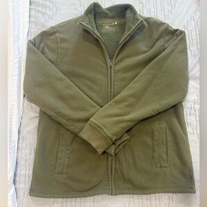 GAP Men’s Large Olive Green Fleece Lined Jacket